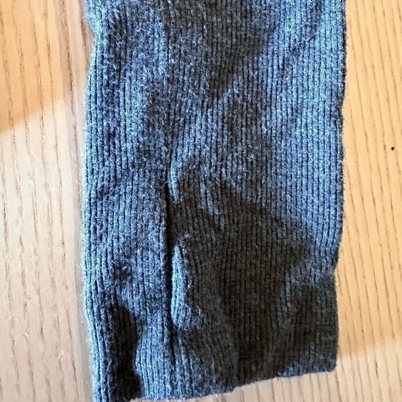 Yogalicious Faux Wrap hooded sweater in heather gray - Size Large - Picture 5 of 6